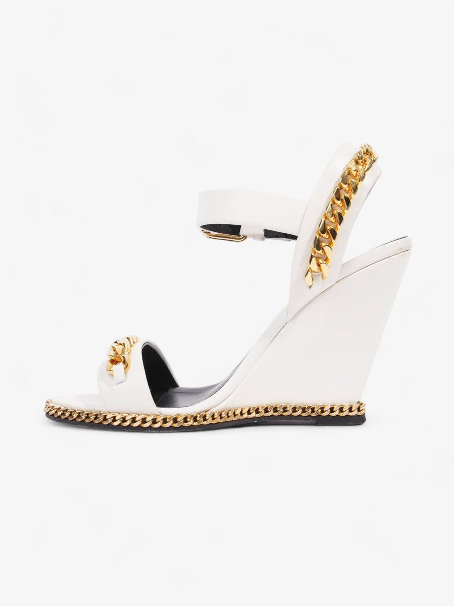 Giuseppe Zanotti Wedge White / Gold Leather EU 37.5 UK 4.5 Image 5