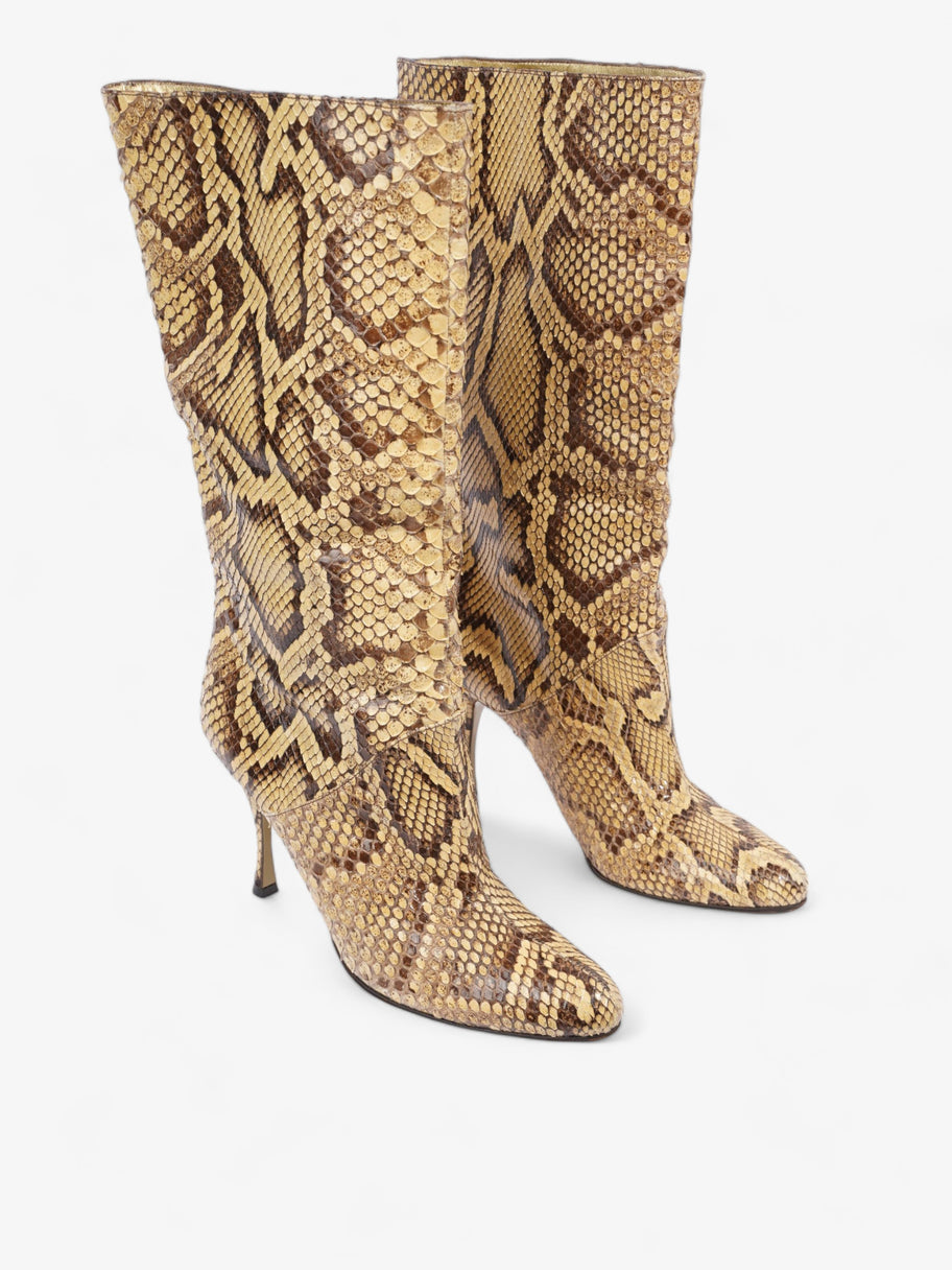 Boots Gold / Brown Python EU 39 UK 6 Image 8