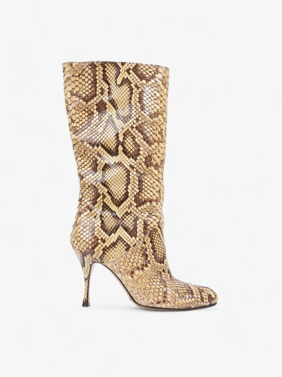 Boots Gold / Brown Python EU 39 UK 6 Image 1