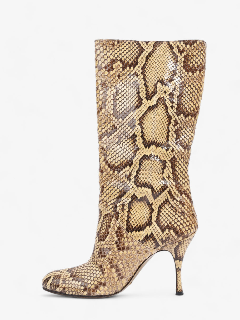 Boots Gold / Brown Python EU 39 UK 6 Image 3