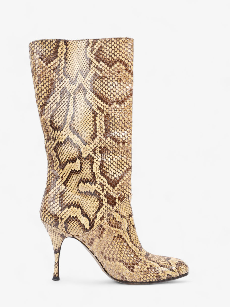 Boots Gold / Brown Python EU 39 UK 6 Image 4