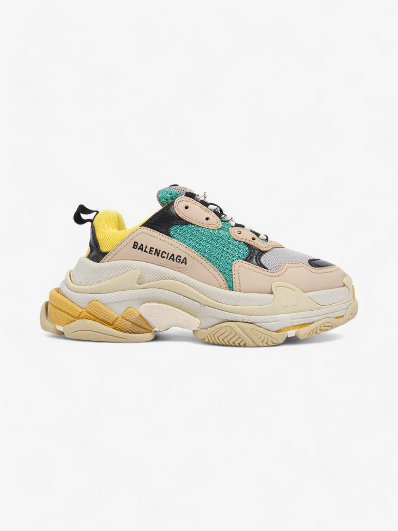  Balenciaga Triple S Yellow / Green / Beige Mesh EU 37 UK 4