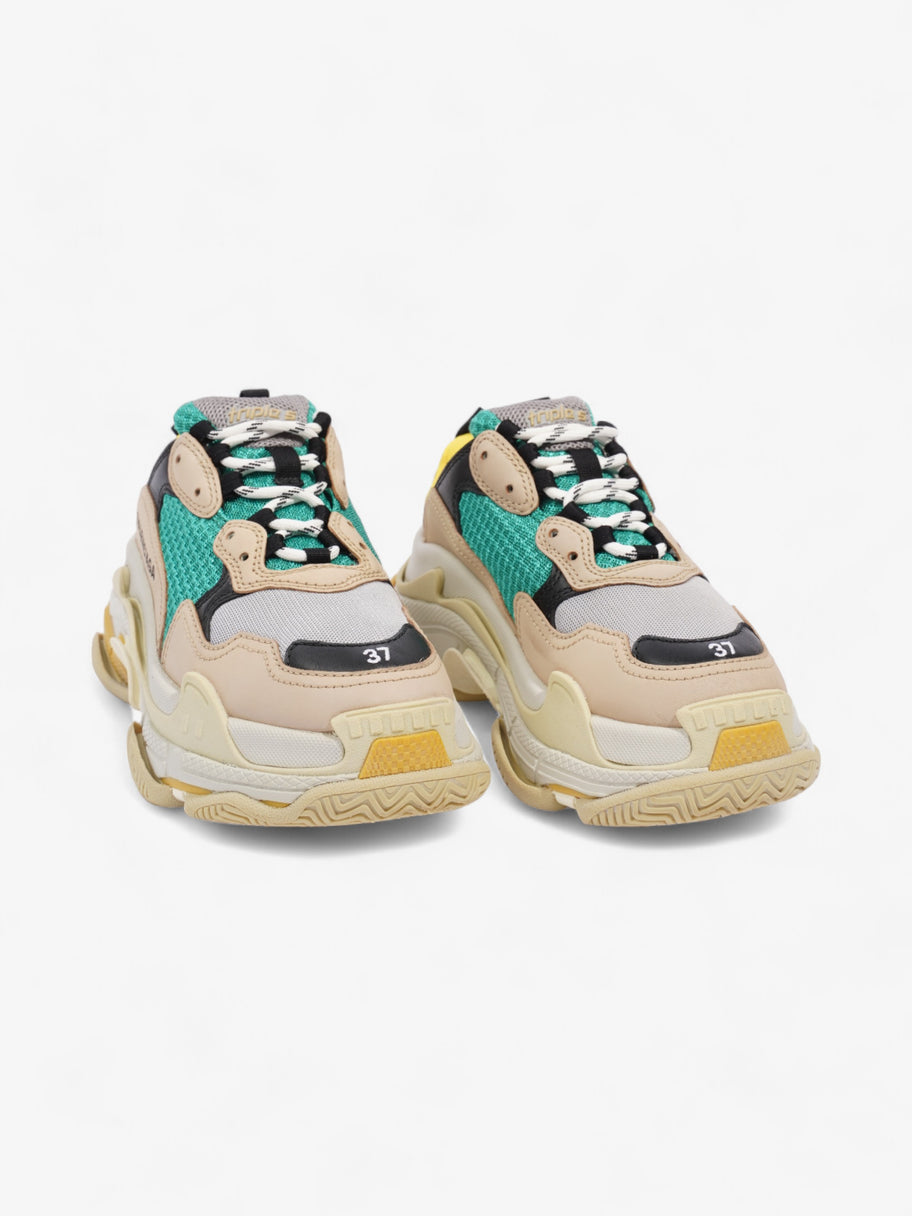 Balenciaga Triple S Yellow / Green / Beige Mesh EU 37 UK 4 Image 2