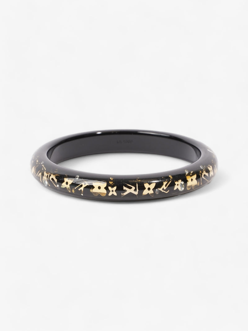  Louis Vuitton Inclusion Bracelet TPM Black / Gold Monogram Resin Medium