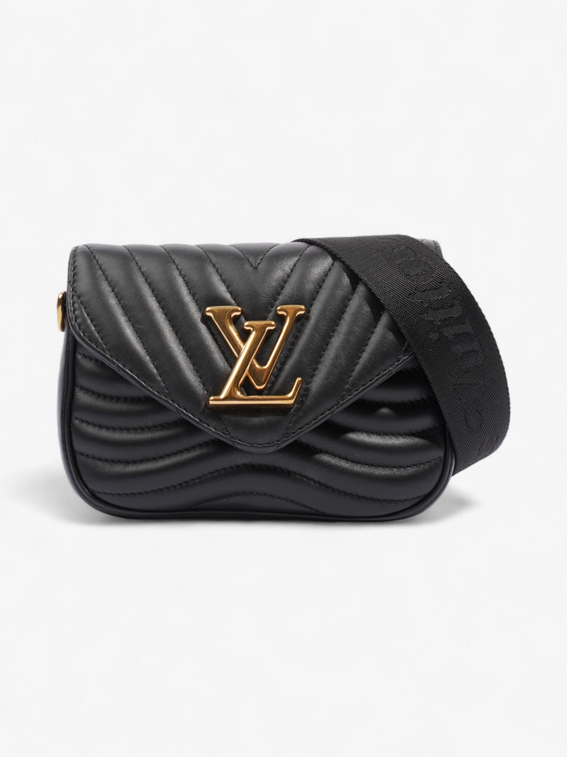  Louis Vuitton LV New Wave Multi Pochette Black Leather