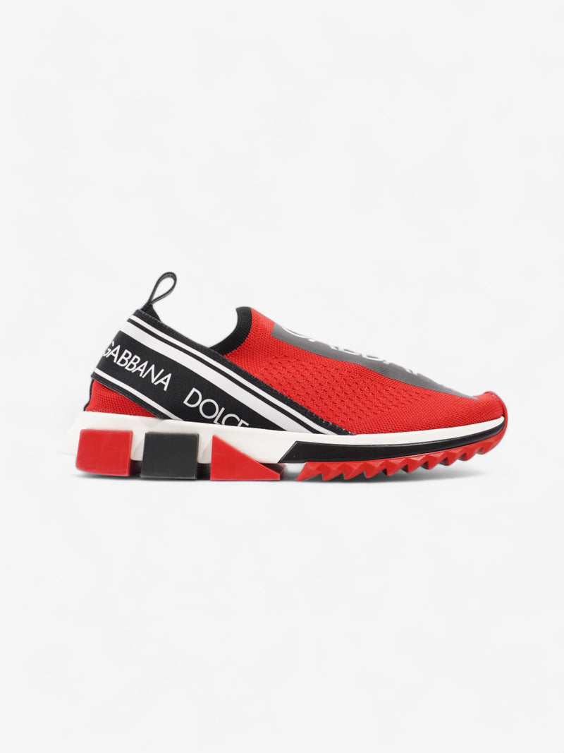  Dolce and Gabbana Sorrento Sneaker Red / Black Cotton EU 40.5 UK 7.5