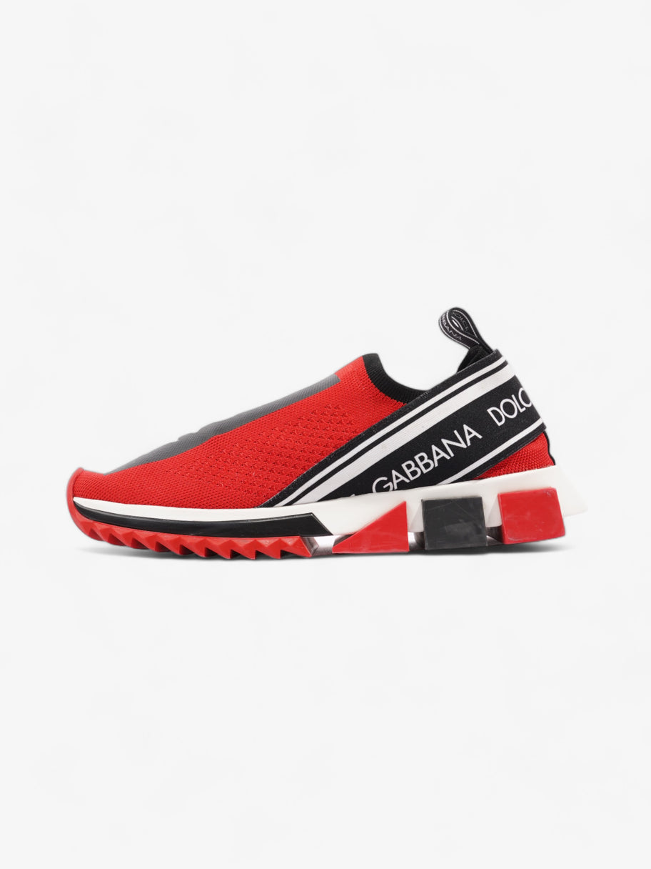 Dolce and Gabbana Sorrento Sneaker Red / Black Cotton EU 40.5 UK 7.5 Image 3