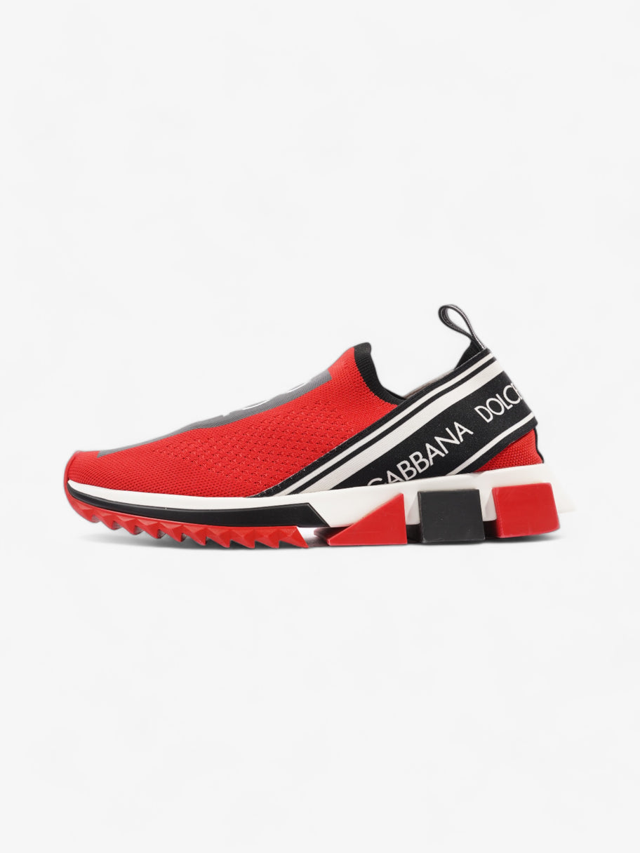 Dolce and Gabbana Sorrento Sneaker Red / Black Cotton EU 40.5 UK 7.5 Image 5