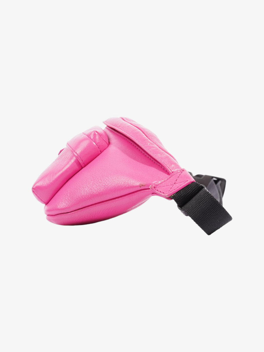 Balenciaga Everyday Waist Bag Neon Pink / Black Leather Image 3