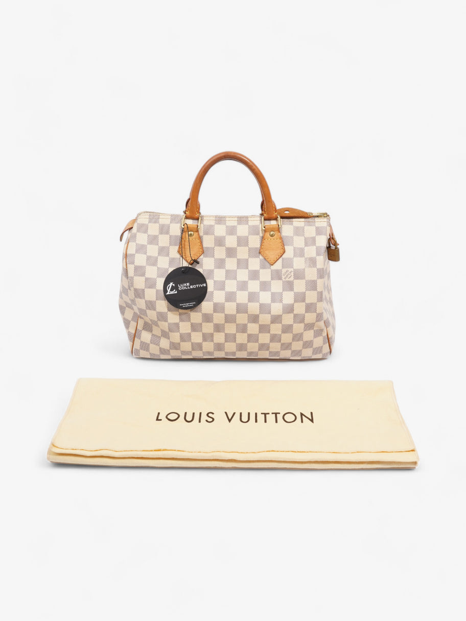 Louis Vuitton Speedy Damier Azur Coated Canvas 30 Image 12