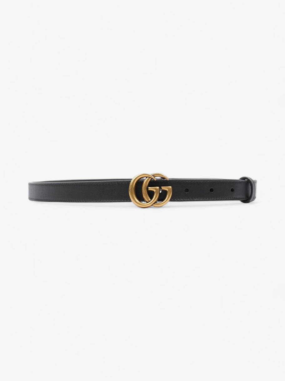 Gucci GG Marmont Thin Belt Black Leather 95cm / 38