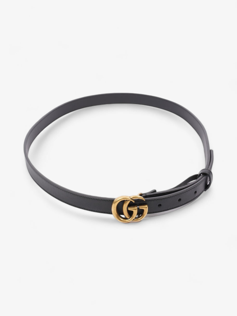 Gucci GG Marmont Thin Belt Black Leather 95cm / 38