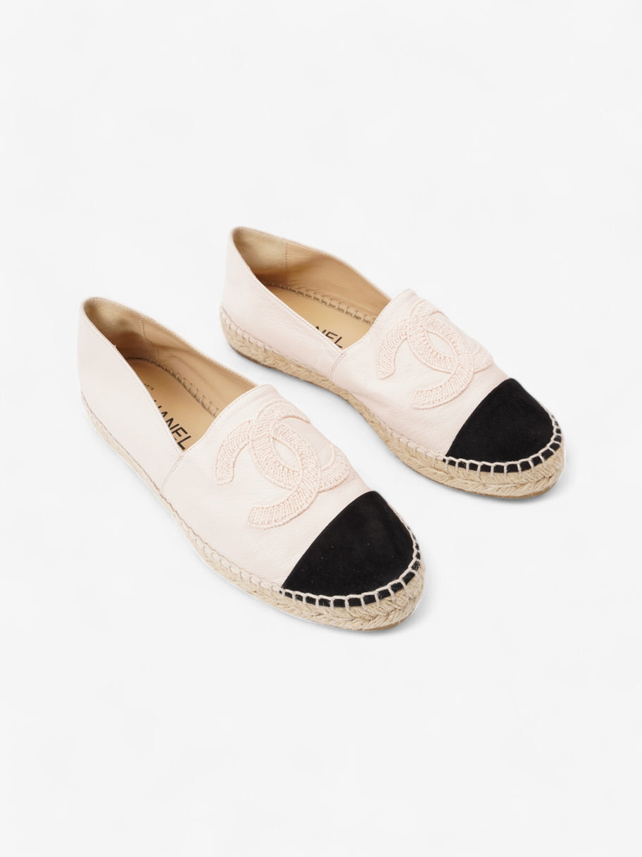 Chanel Espadrilles Pink / Black Leather EU 38 UK 5 Image 2