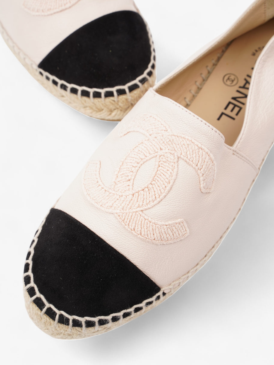 Chanel Espadrilles Pink / Black Leather EU 38 UK 5 Image 9