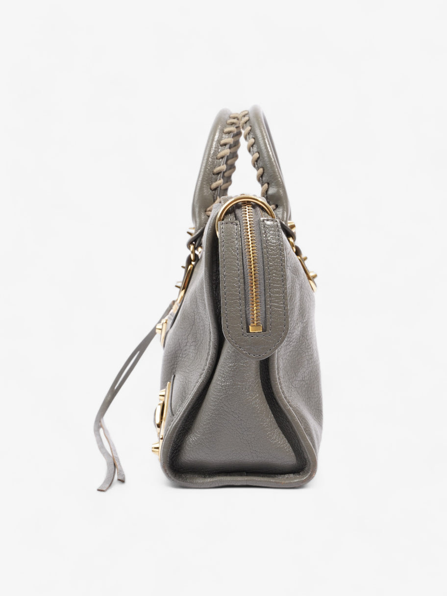 Balenciaga City Bag Grey Goatskin Leather Image 3