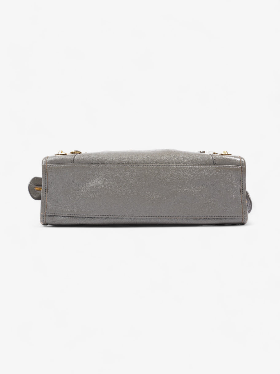 Balenciaga City Bag Grey Goatskin Leather Image 6