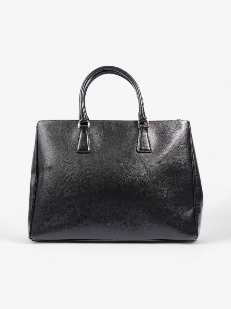 Prada Galleria Double Zip Tote Black Saffiano Leather Image 4