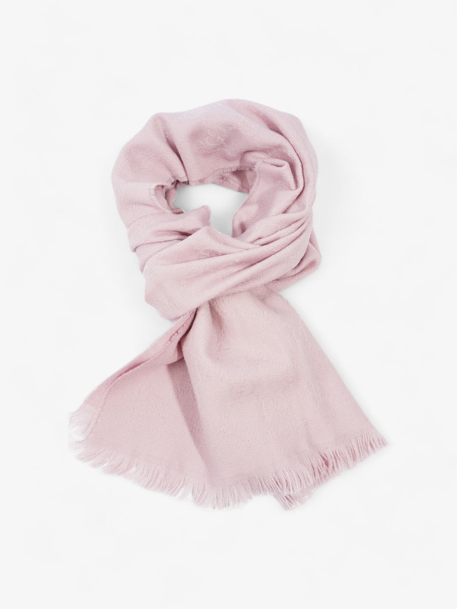 GG Scarf Pink Wool Image 4