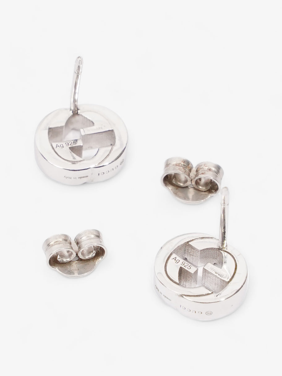 Gucci Interlocking Earrings Silver Silver Sterling Image 4