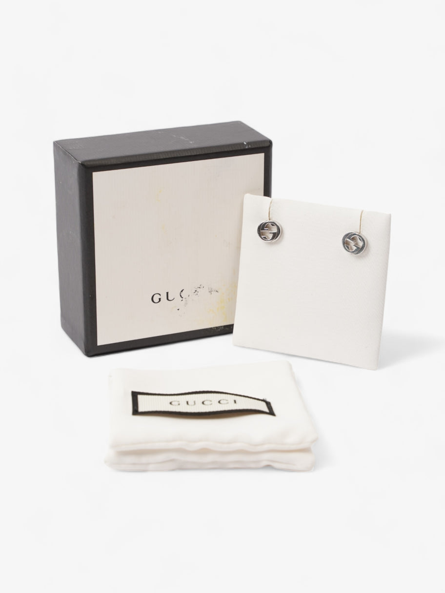 Gucci Interlocking Earrings Silver Silver Sterling Image 5