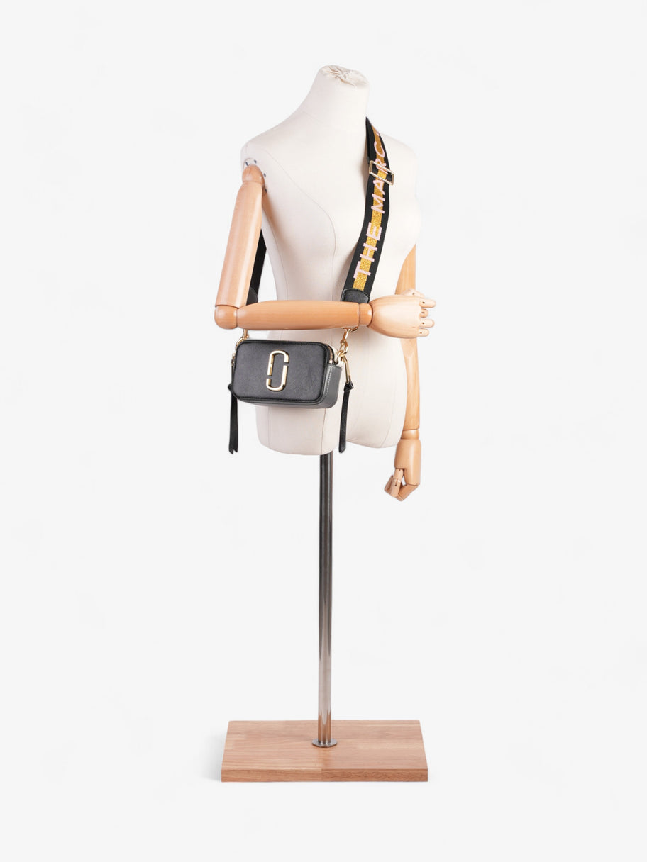 Marc Jacobs The Snapshot Bag Black / White / Grey Leather Image 2