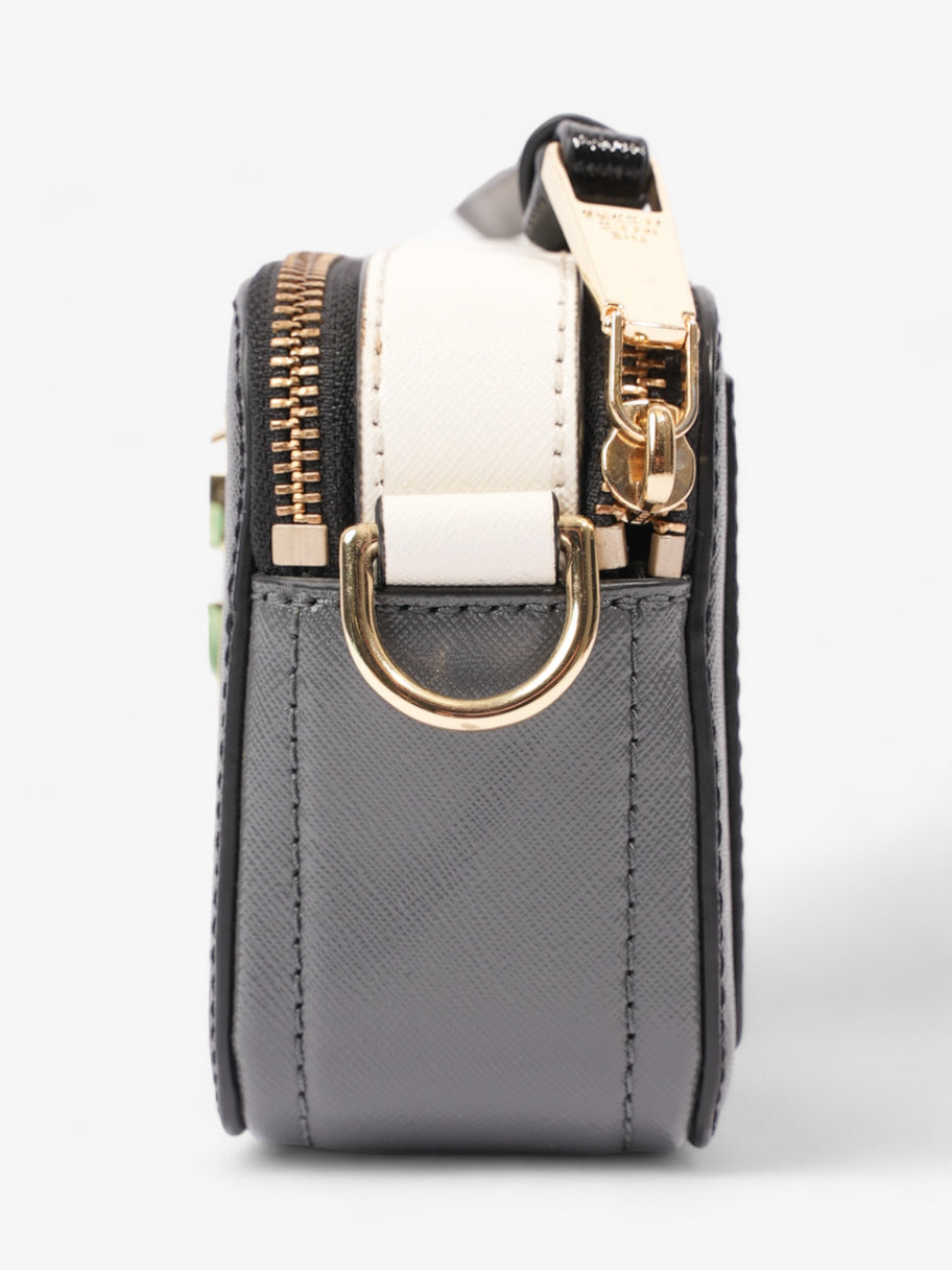 Marc Jacobs The Snapshot Bag Black / White / Grey Leather Image 3