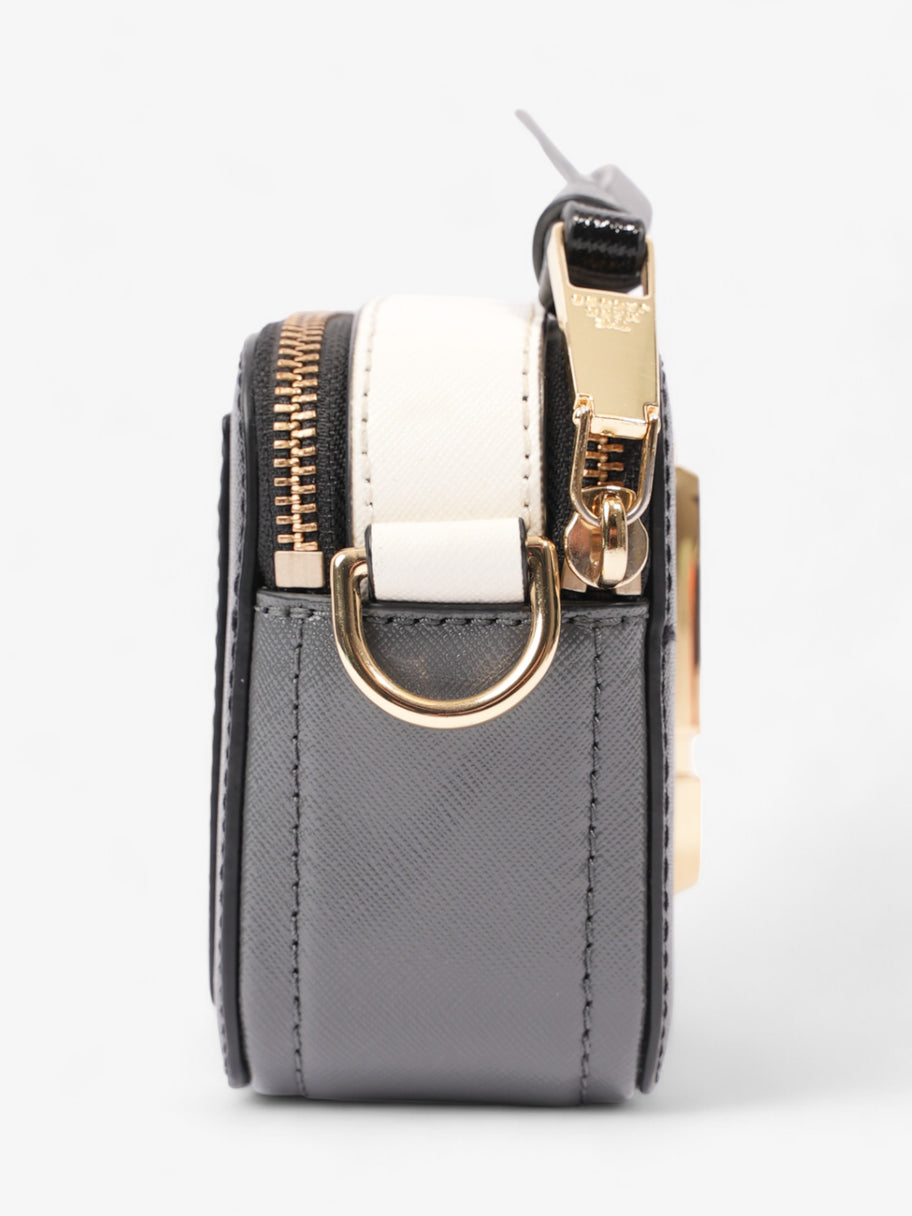 Marc Jacobs The Snapshot Bag Black / White / Grey Leather Image 5