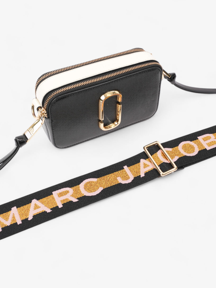 Marc Jacobs The Snapshot Bag Black / White / Grey Leather Image 7