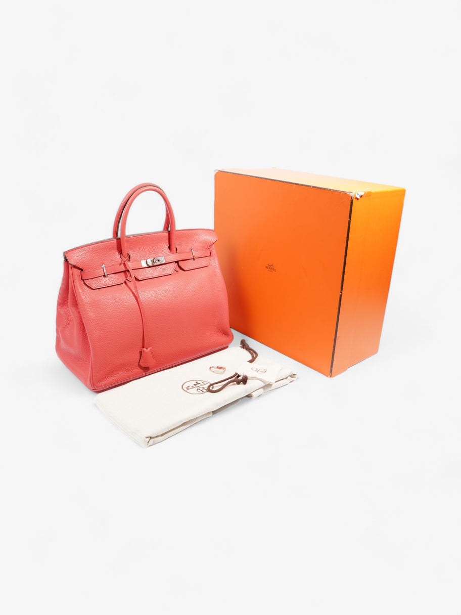 Hermes Birkin Bougainvillier Clemence Leather 40 Image 10