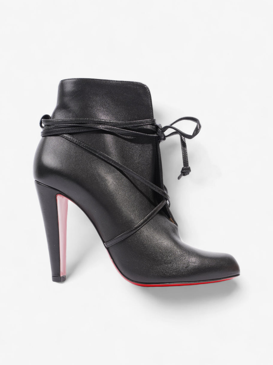 Christian Louboutin S.I.T Rain Ankle Boots 100 Black Leather EU 40 UK 7 Image 1