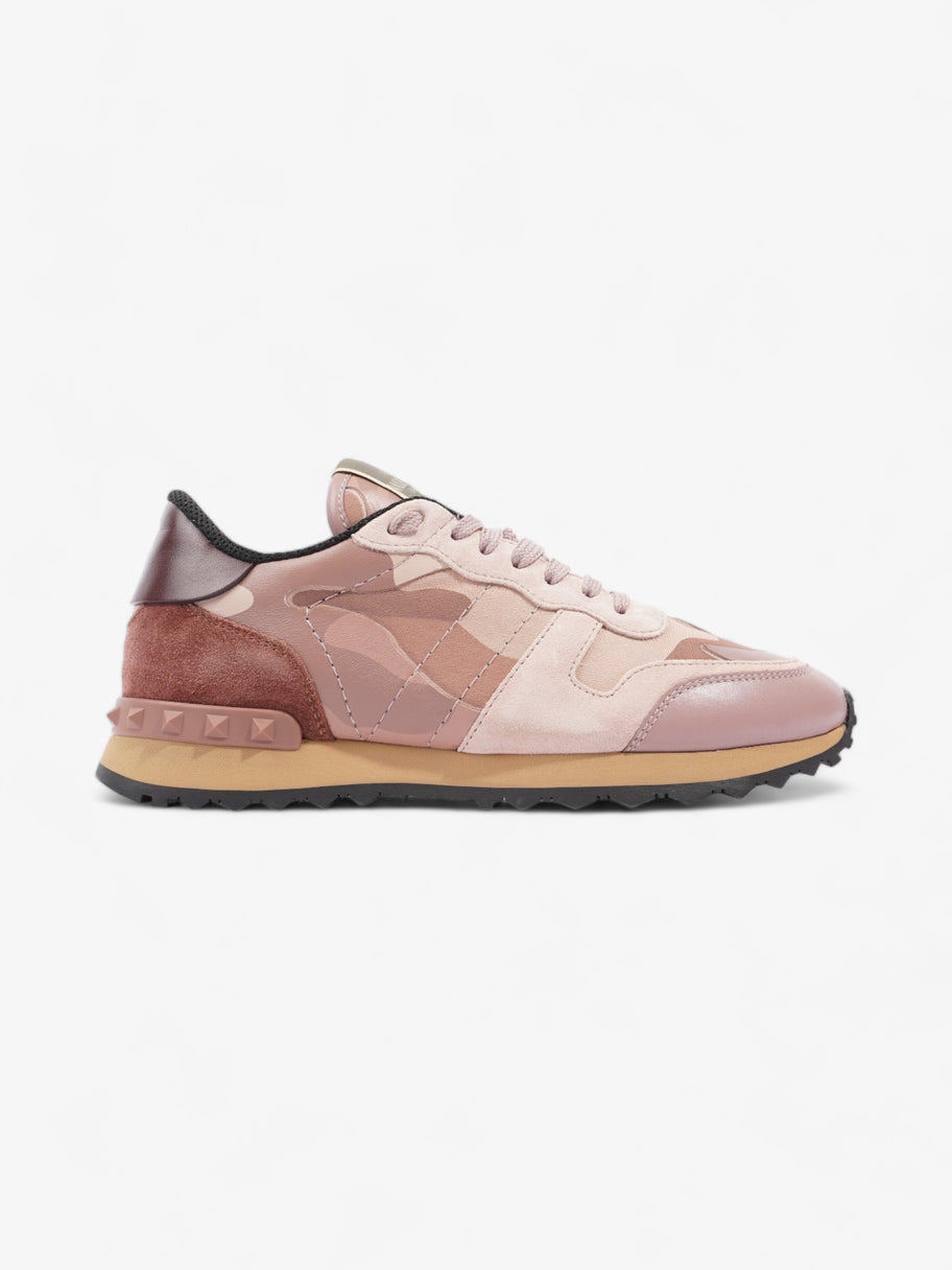 Valentino Rockrunner Pink Camouflage  Suede EU 37.5 UK 4.5 Image 1