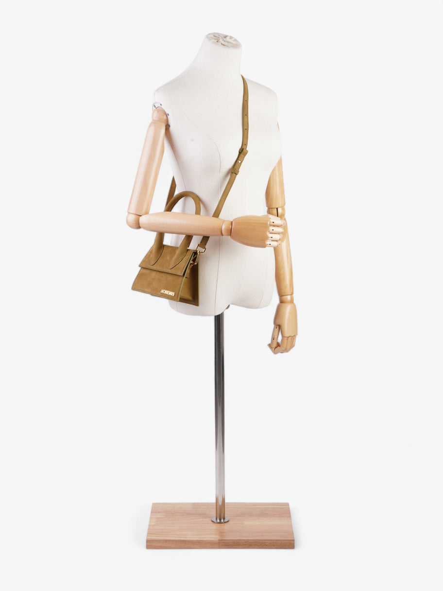 Jacquemus Le Chiquito Moyen Khaki Suede Image 2