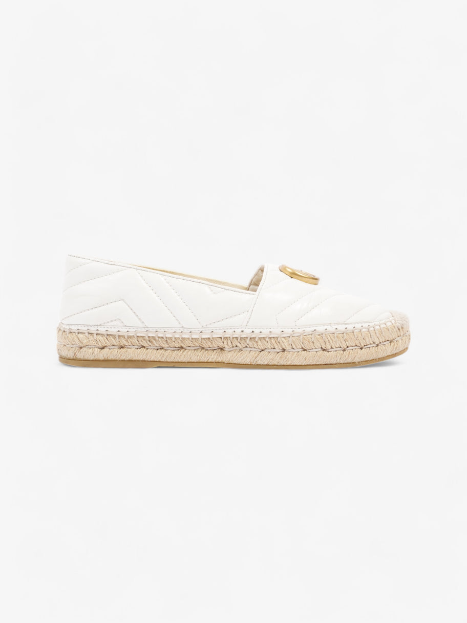 Gucci GG Marmont espadrilles White  Leather EU 38 UK 5 Image 1