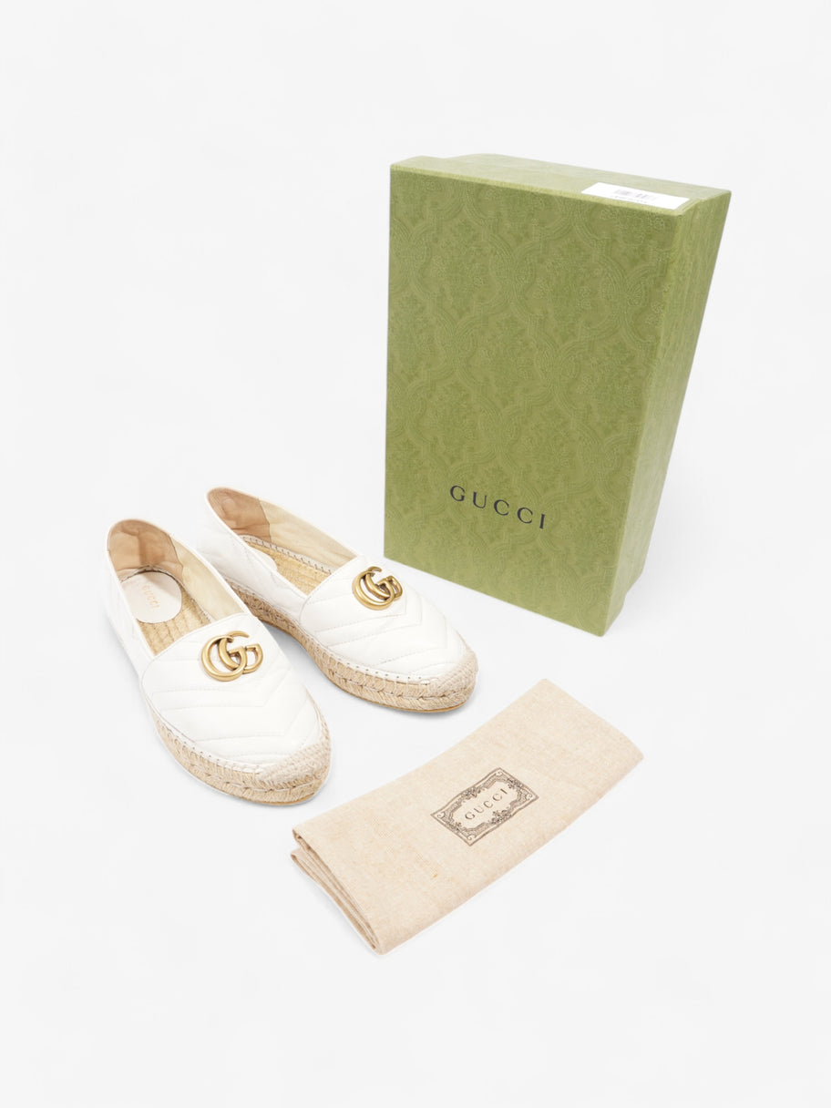 Gucci GG Marmont espadrilles White  Leather EU 38 UK 5 Image 10