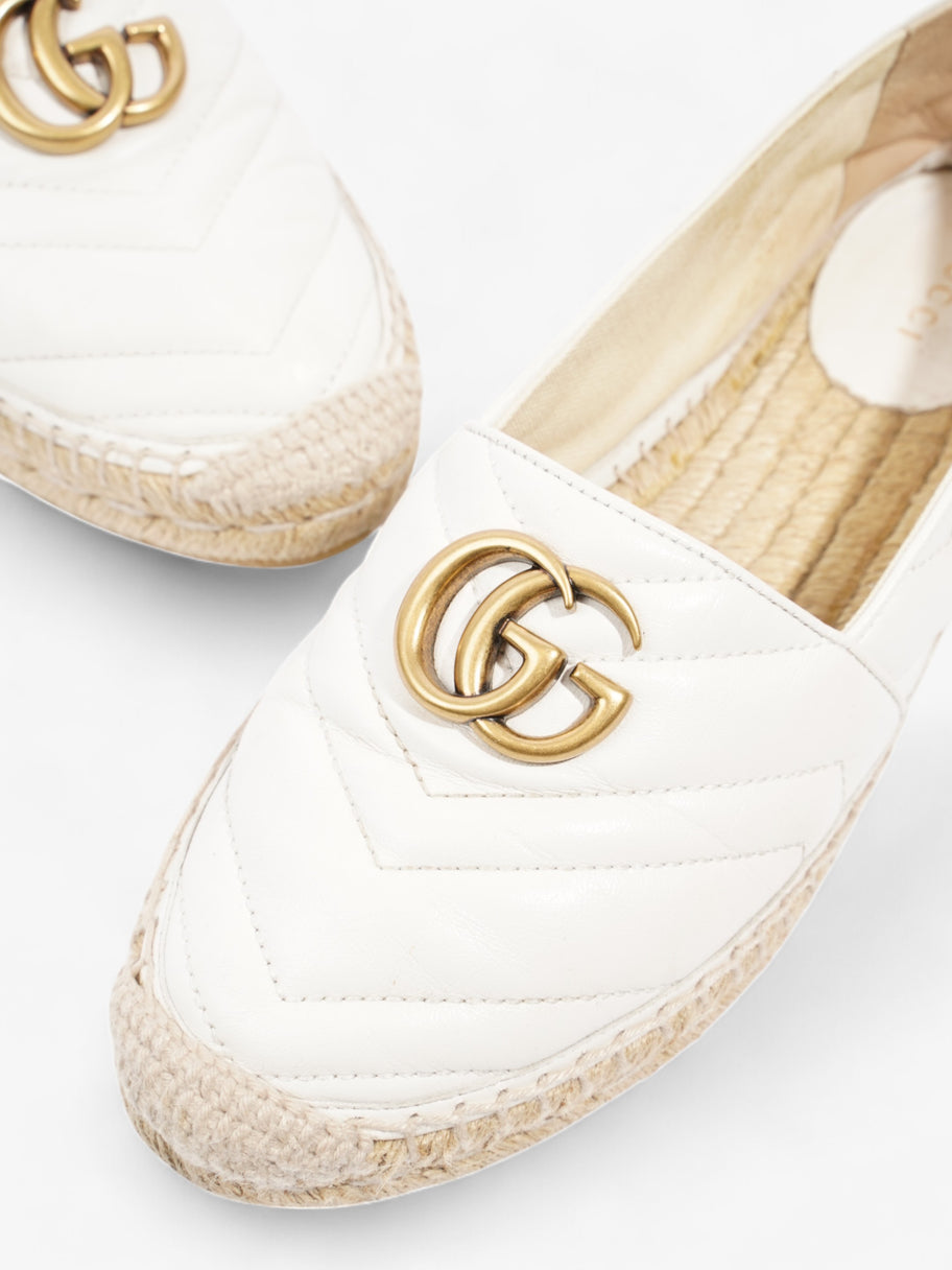 Gucci GG Marmont espadrilles White  Leather EU 38 UK 5 Image 9