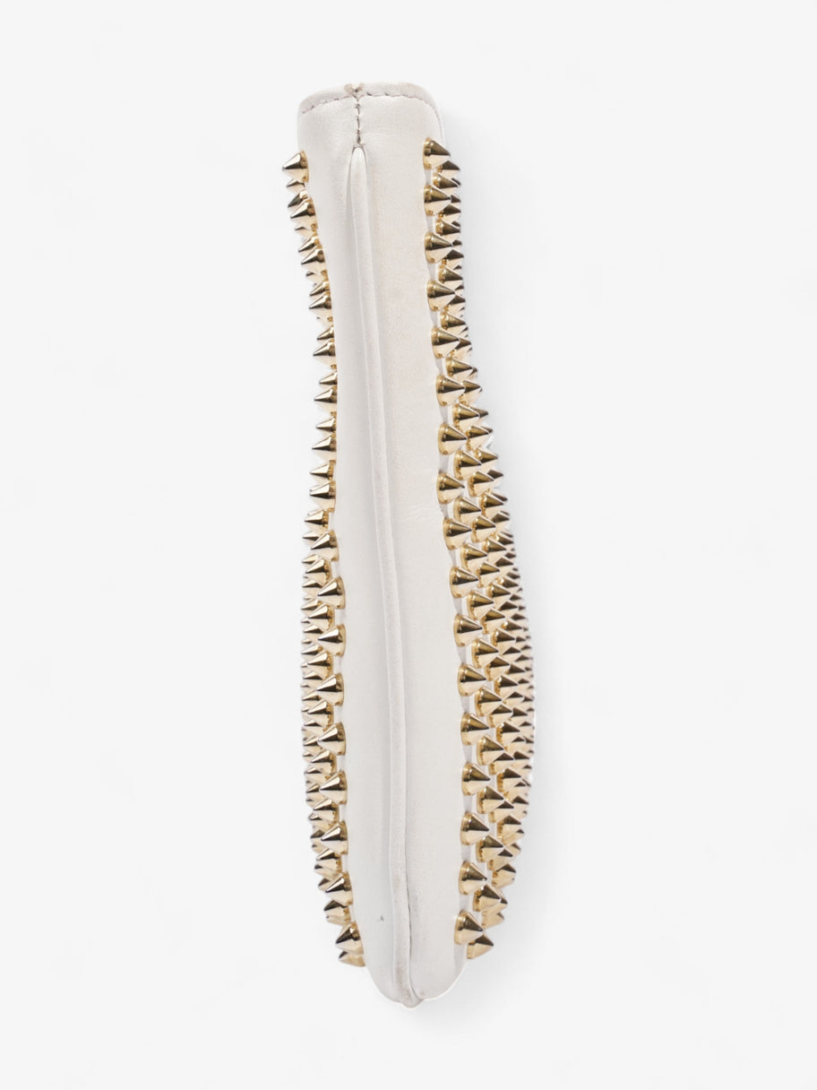 Christian Louboutin Loubiposh Chain Clutch White Leather Image 5