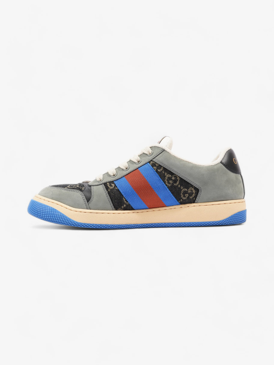 Gucci Screener Sneakers Black Monogram  / Grey / Blue Canvas EU 41 UK 7 Image 3