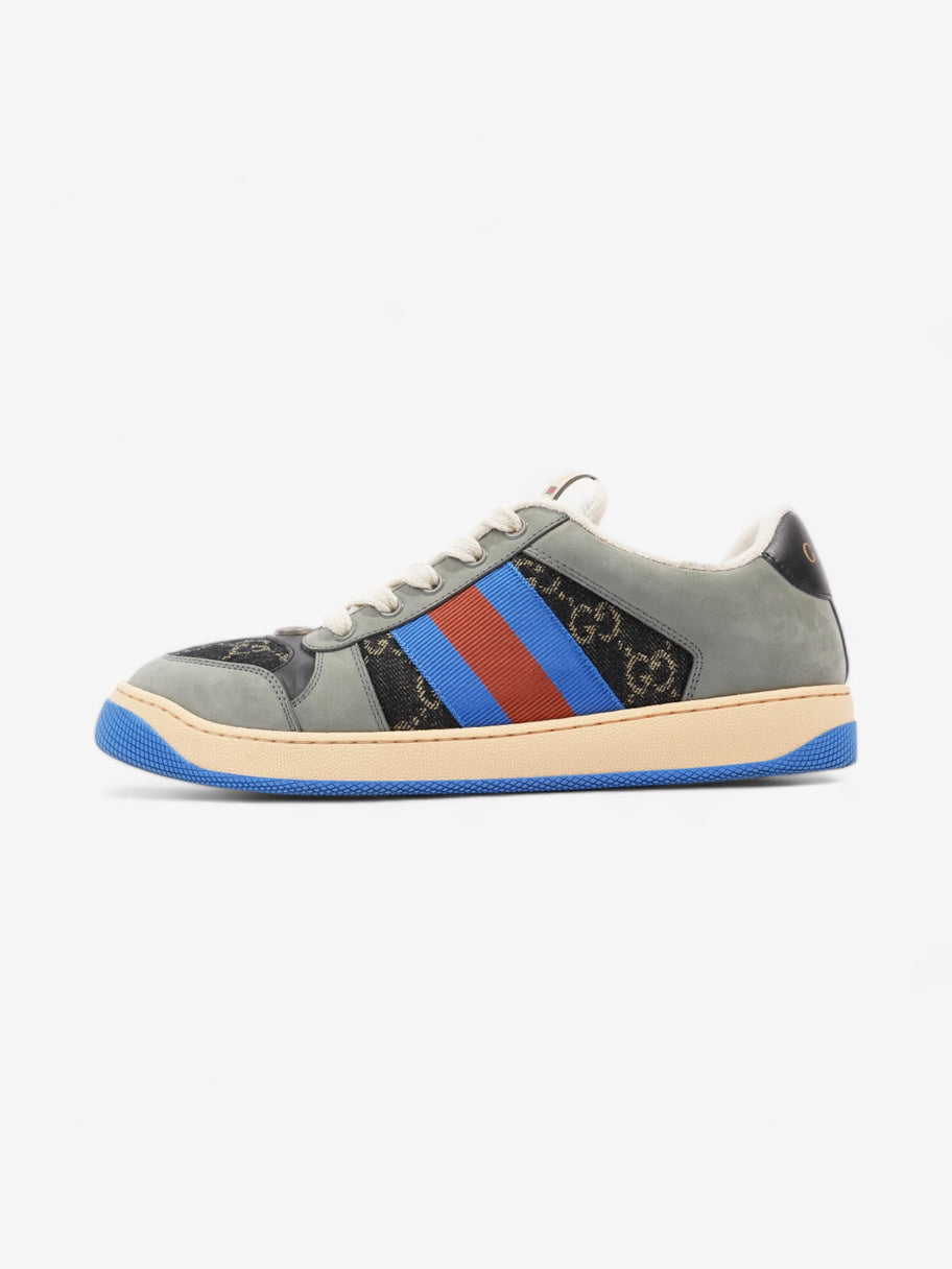 Gucci Screener Sneakers Black Monogram  / Grey / Blue Canvas EU 41 UK 7 Image 5