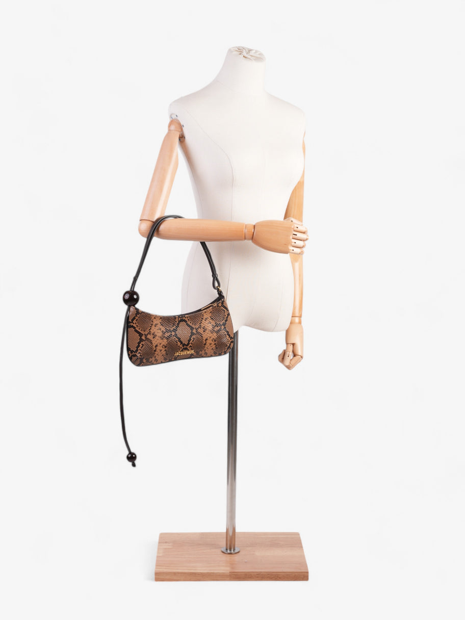 Jacquemus Le Bisou Perle Snake Brown Leather Image 2