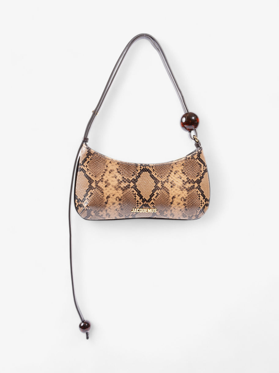 Jacquemus Le Bisou Perle Snake Brown Leather Image 1