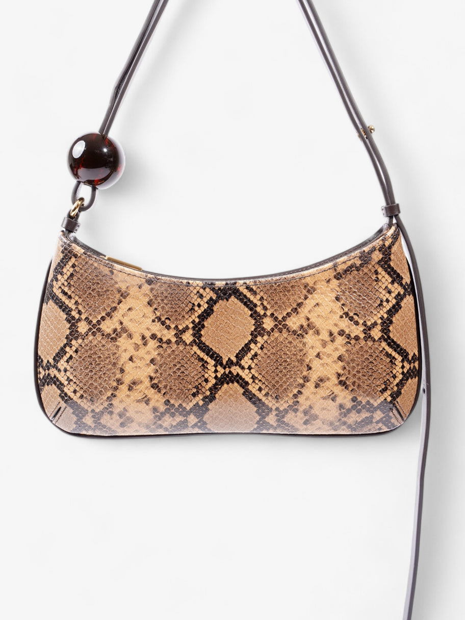 Jacquemus Le Bisou Perle Snake Brown Leather Image 4