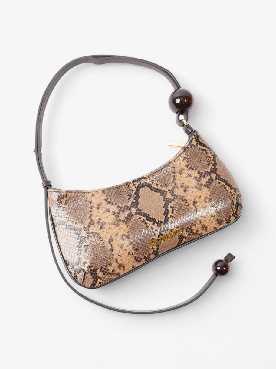 Jacquemus Le Bisou Perle Snake Brown Leather Image 7