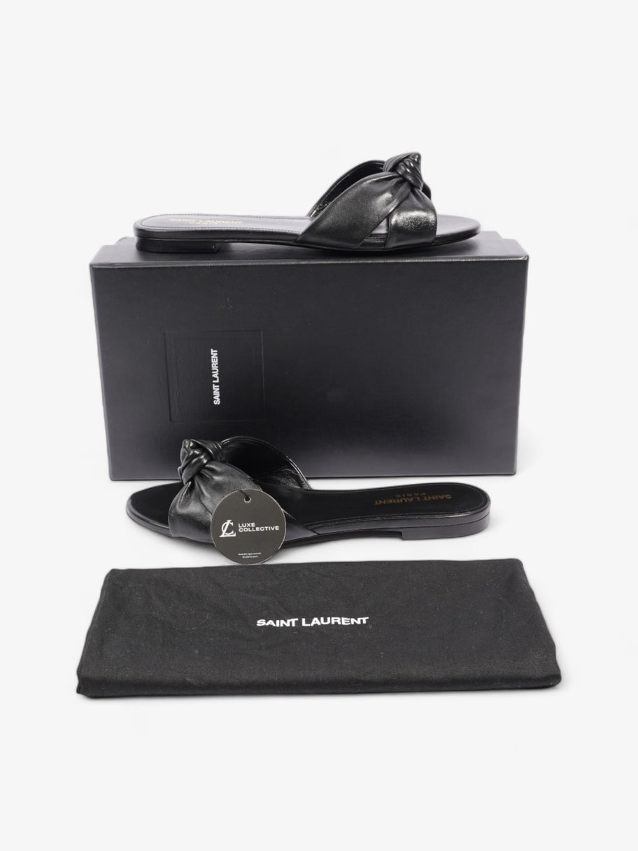 Saint Laurent Bianca Sandals Black Leather EU 39 UK 6 Image 10