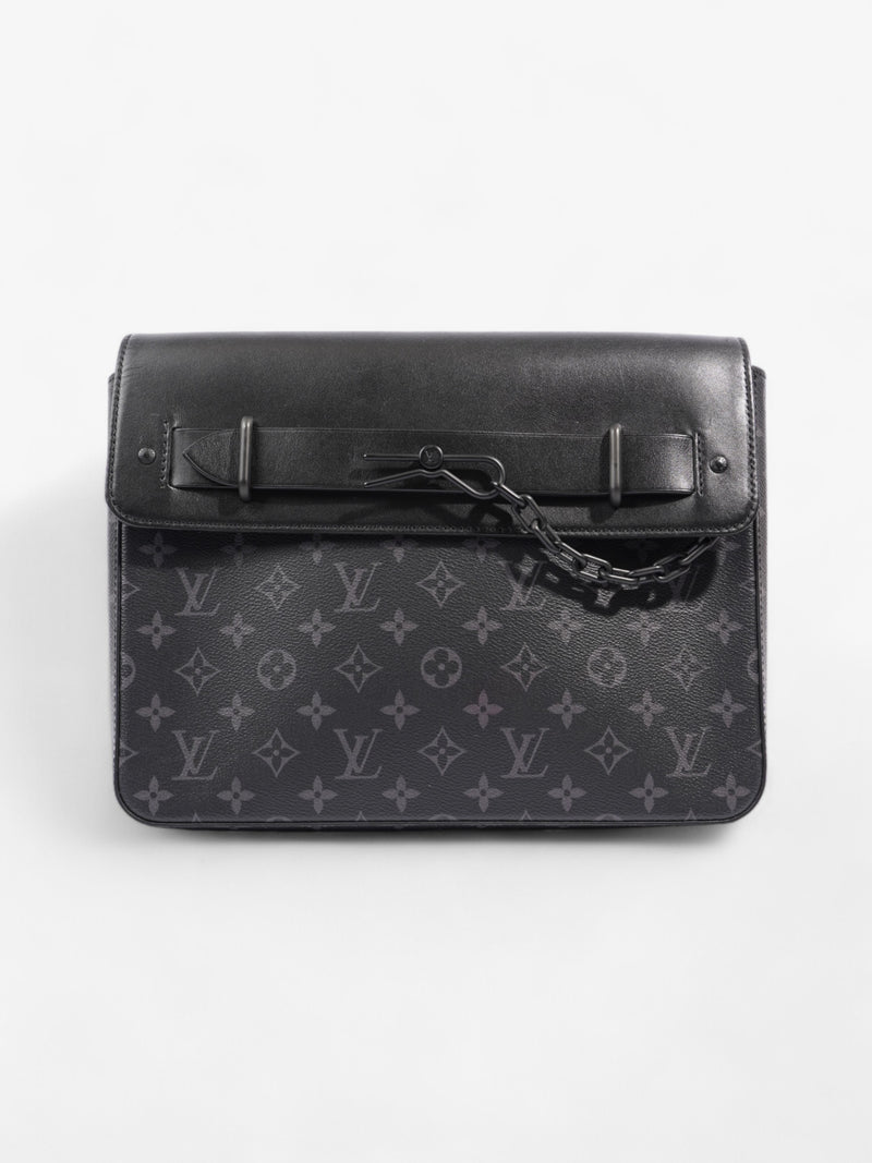  Louis Vuitton Pochette Steamer Monogram Eclipse Coated Canvas