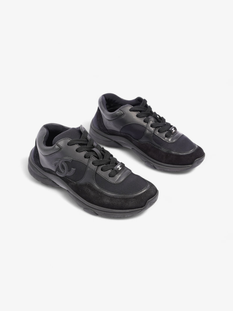  Chanel CC Runner Black Suede EU 36 UK 3