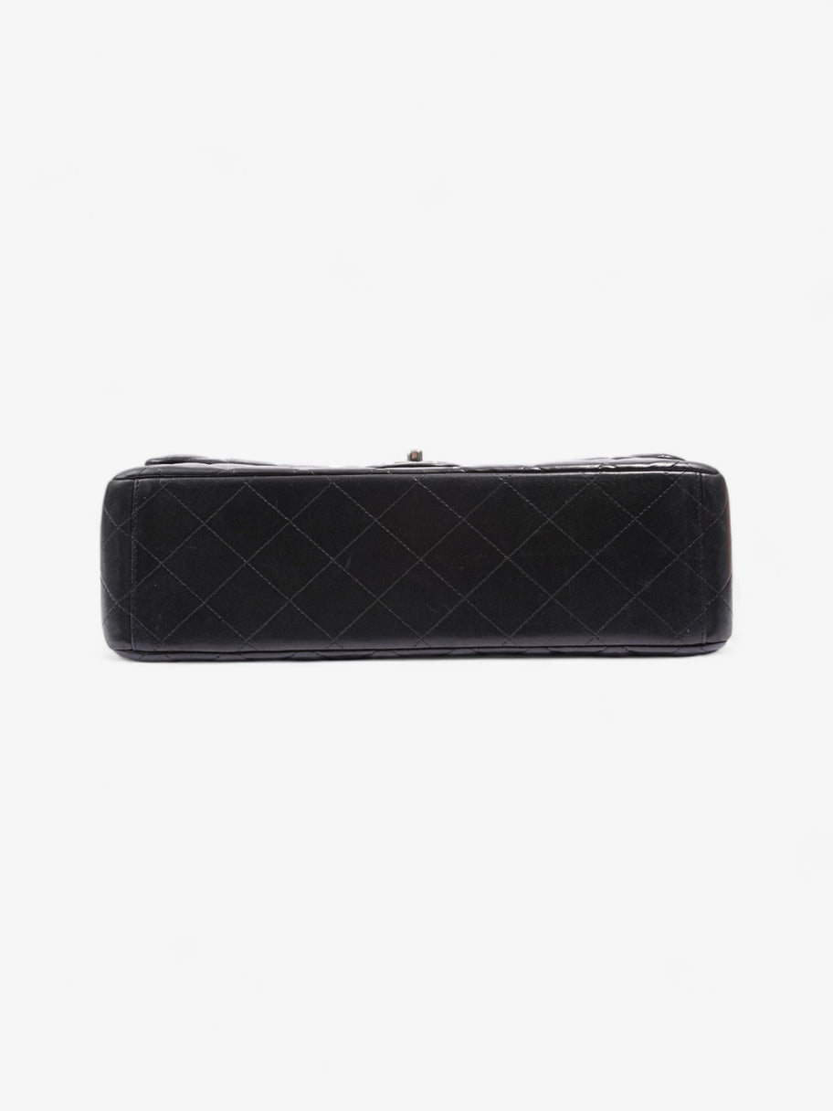 Chanel Classic Double Flap Black Lambskin Leather Maxi Image 6