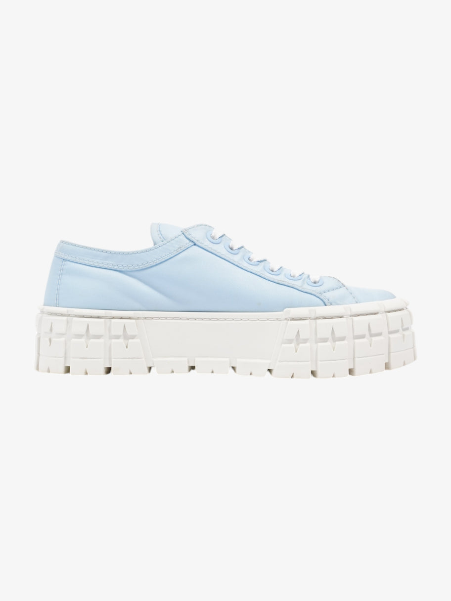 Prada Double Wheel Re-Nylon Sneakers Light blue / White Re Nylon EU 37.5 UK 4.5 Image 4