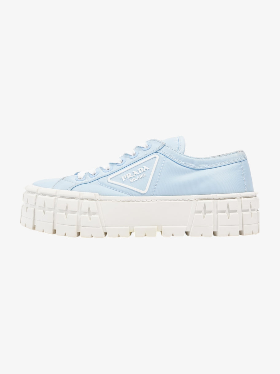 Prada Double Wheel Re-Nylon Sneakers Light blue / White Re Nylon EU 37.5 UK 4.5 Image 5