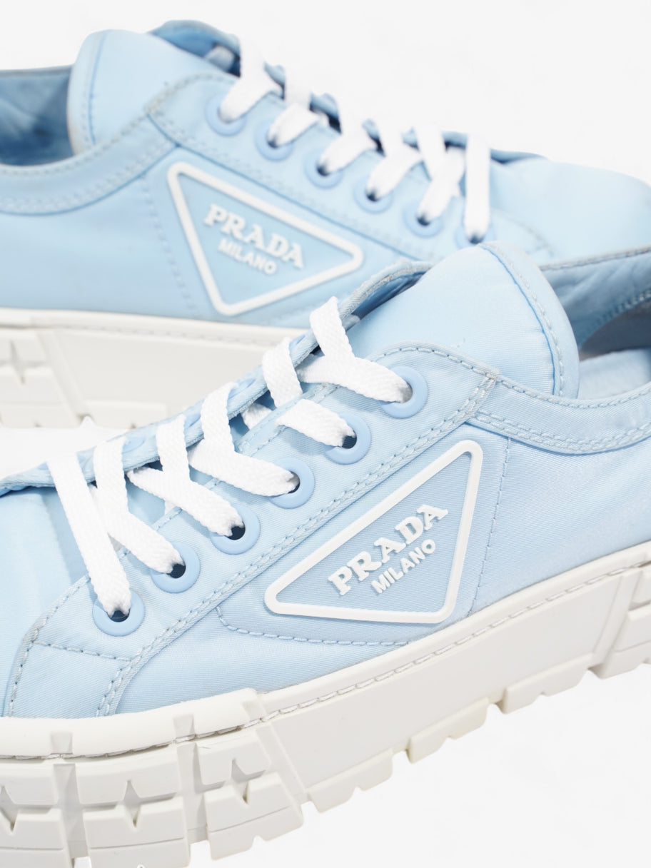 Prada Double Wheel Re-Nylon Sneakers Light blue / White Re Nylon EU 37.5 UK 4.5 Image 8