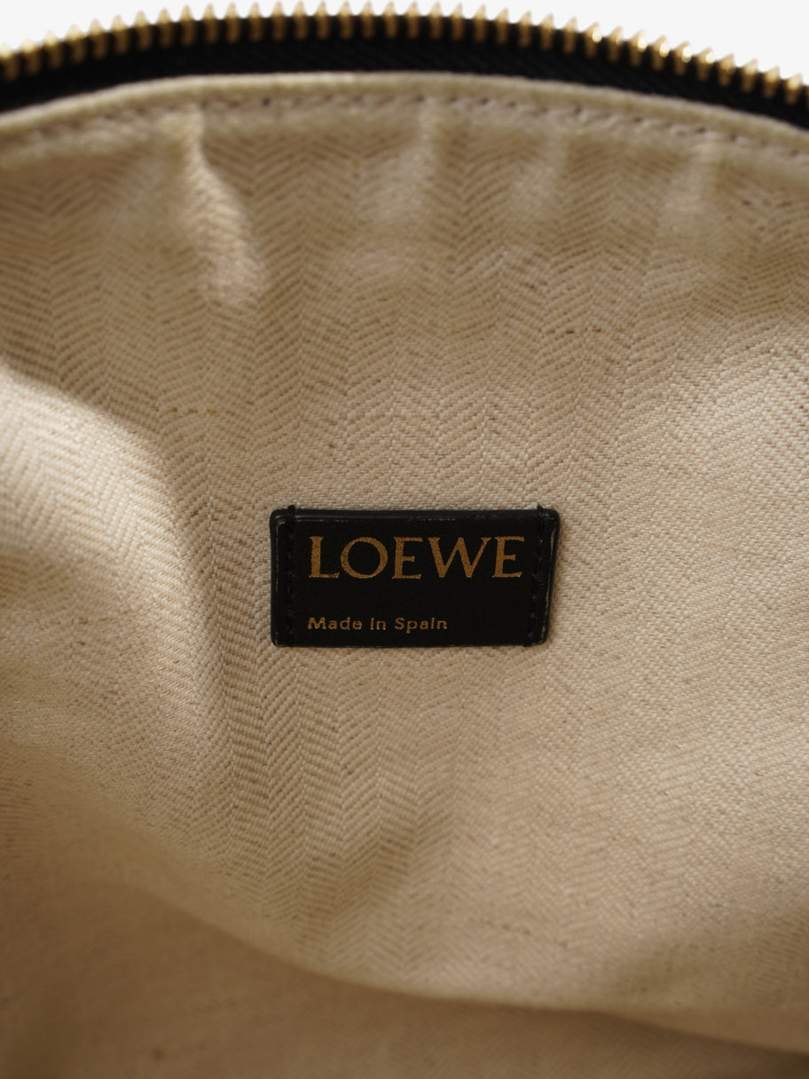 Loewe Cubi Bag Ecru Black / White Cotton Medium Image 9